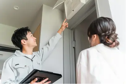 ブースター交換の作業写真